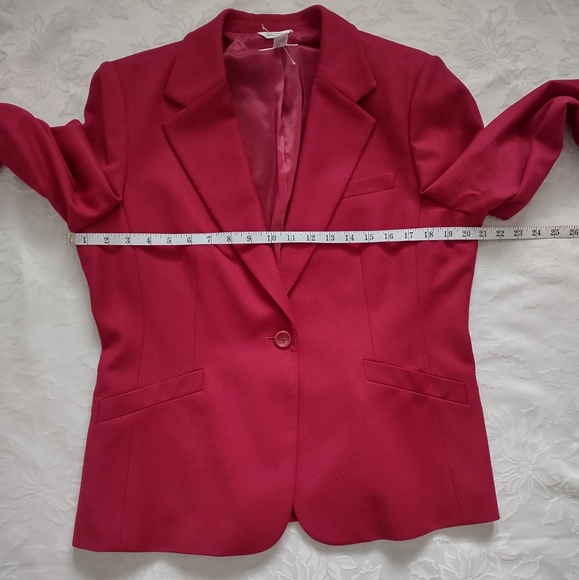 Talbots Luxe Made in Italy fabric wool 2 piece suit jacket + pants lined - Picture 5 of 16